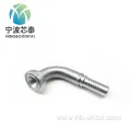 Hydraulic 45 Degree Metric Barbed Hose Fitting